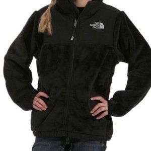 North face jacket (fuzzy with hood)